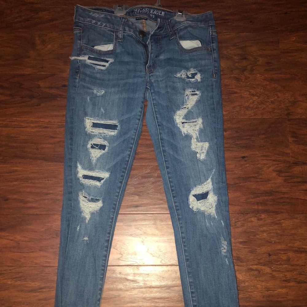 ripped jeans from american eagle